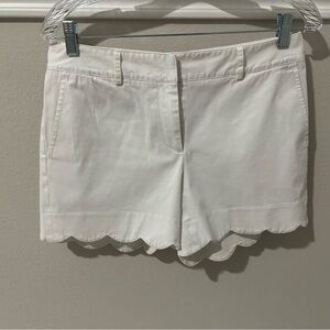 J. McLaughlin Shorts with Scalloped Hem